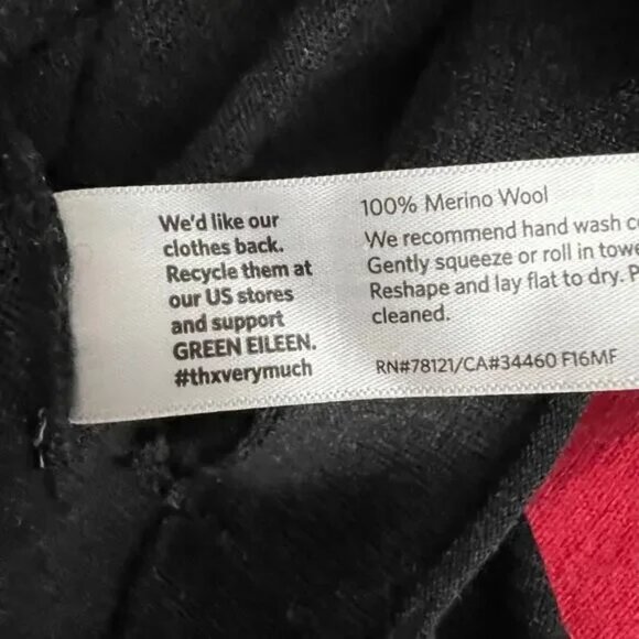 Eileen Fisher 100% Wool Tunic | Charcoal Turtleneck | Petite Small - Picture 3 of 4